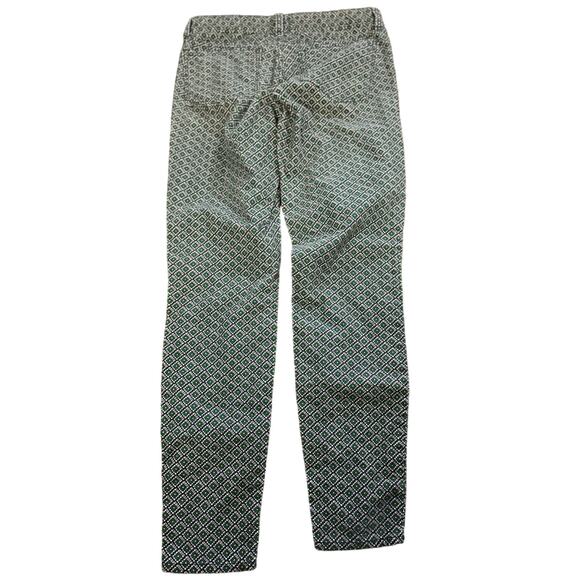 J.Crew Toothpick Corduroy Diamond Printed Pants, Skinny Ankle, Size 27 - Picture 2 of 4